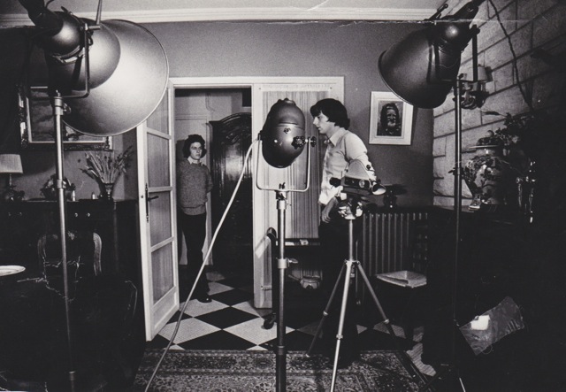 Tournage de "L'angoisse ou l'espoir" avec Nicolas Marié, réalisé par Patrice Velut en 16mm N&B (1969) - Caméra Pathé-Webo