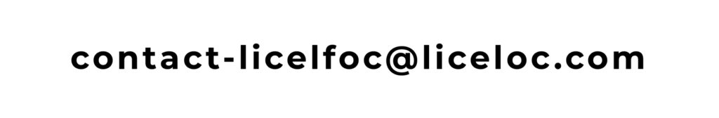 Email de contact pour joindre Licelfoc